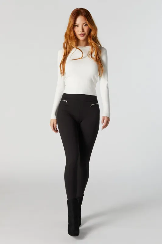 Legging doux avec poches à fermeture à glissière sold by Urban Planet