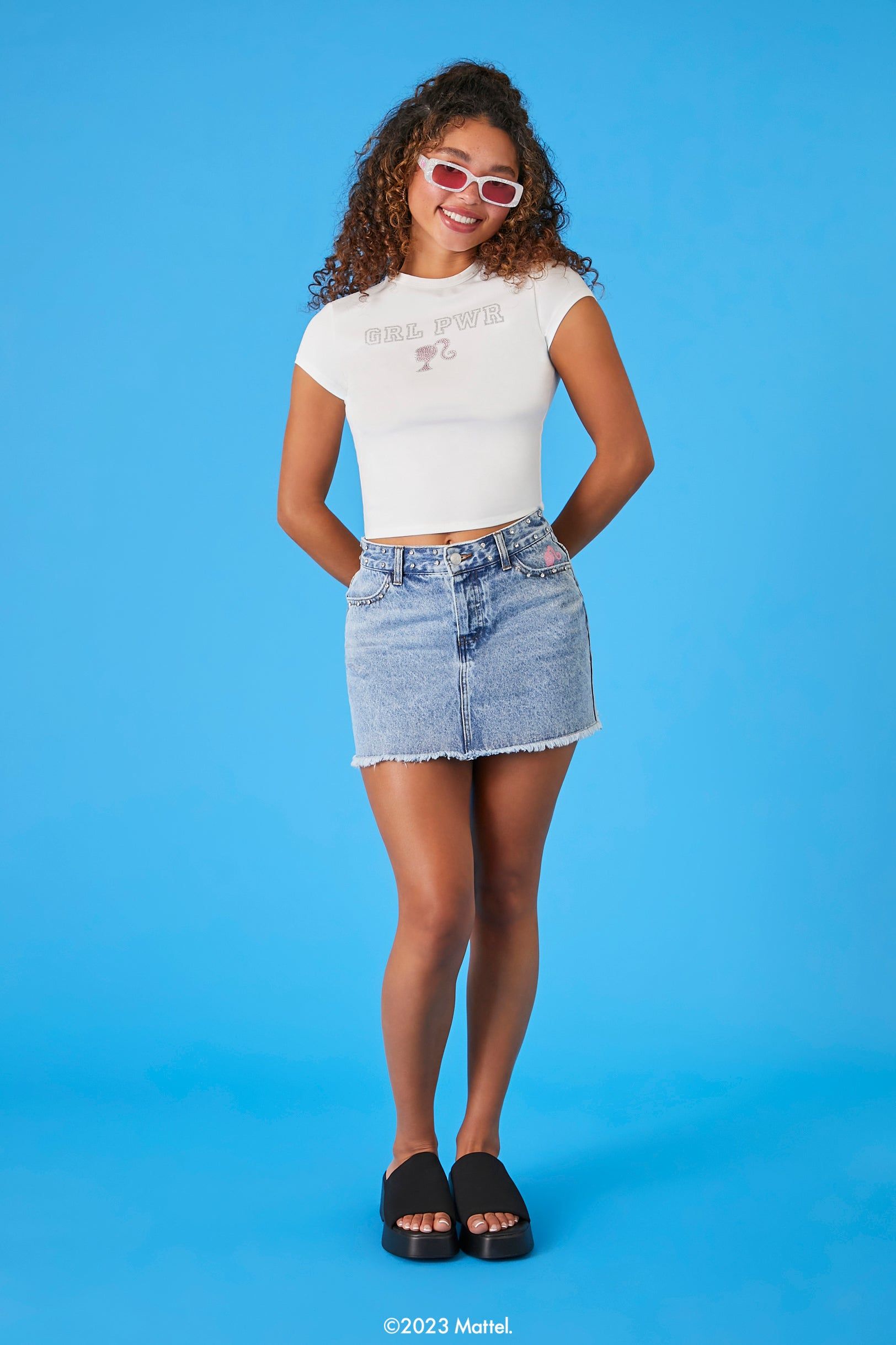 Barbie™ GRL PWR Baby T-Shirt sold by Urban Planet product image thumbnail 4