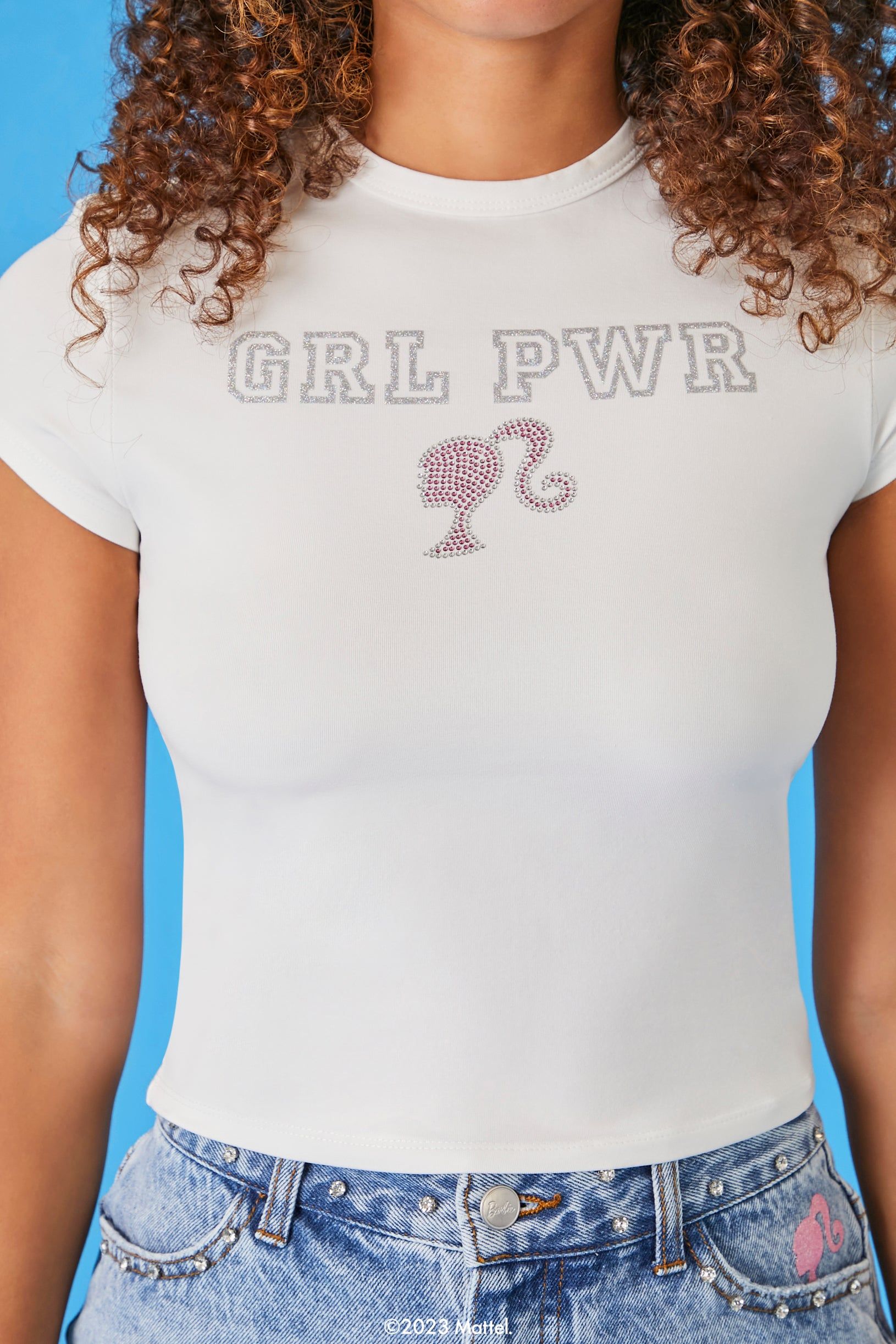Barbie™ GRL PWR Baby T-Shirt sold by Urban Planet product image thumbnail 3