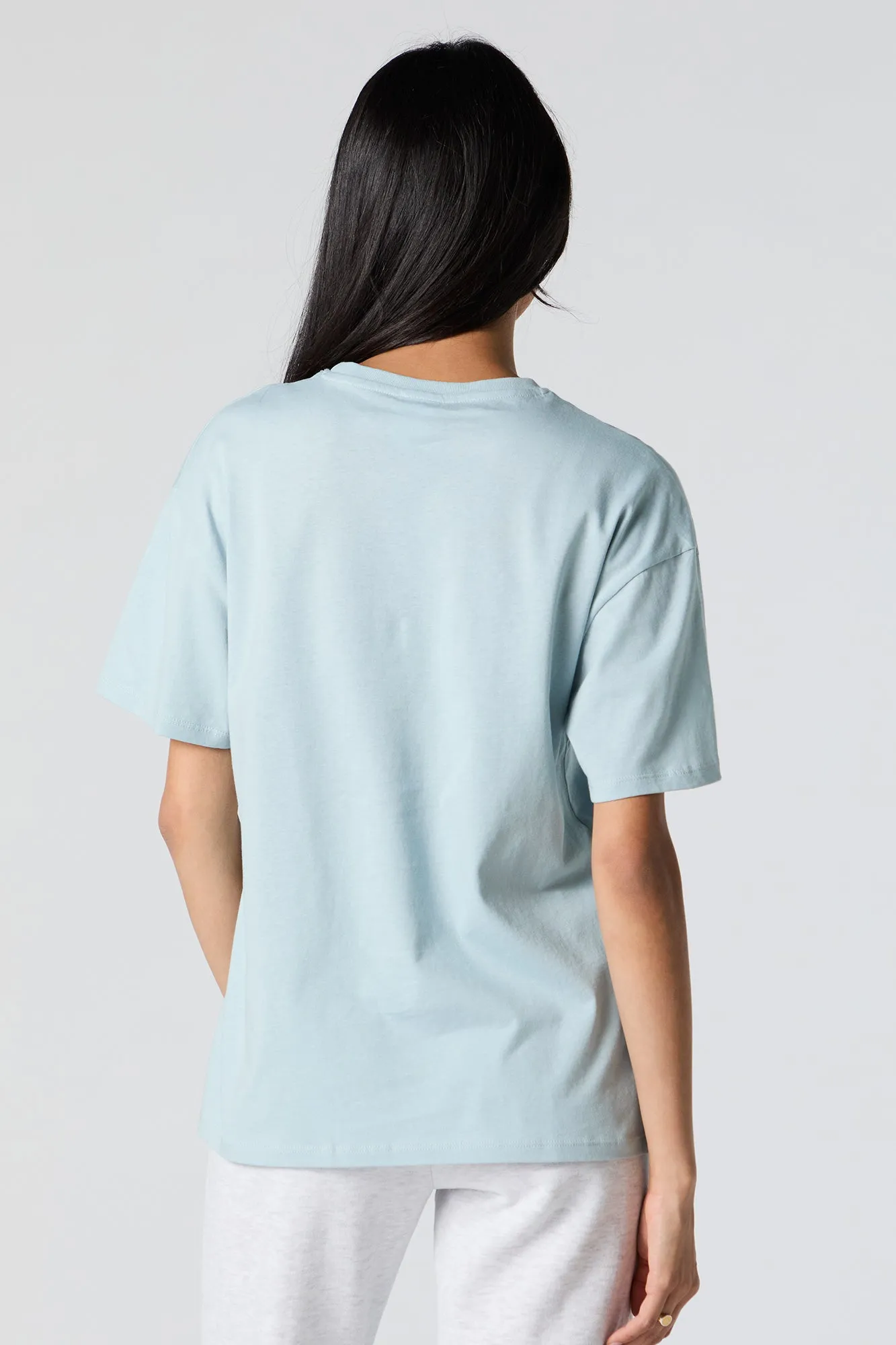 Inhale Courage Graphic Boyfriend T-Shirt sold by Urban Planet product image thumbnail 4