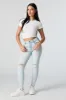 Jean Miami ajusté d'aspect usé délavé pâle à taille haute sold by Urban Planet