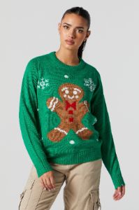 Chandail de Noël en tricot à imprimé Painn d'épice sold by Urban Planet