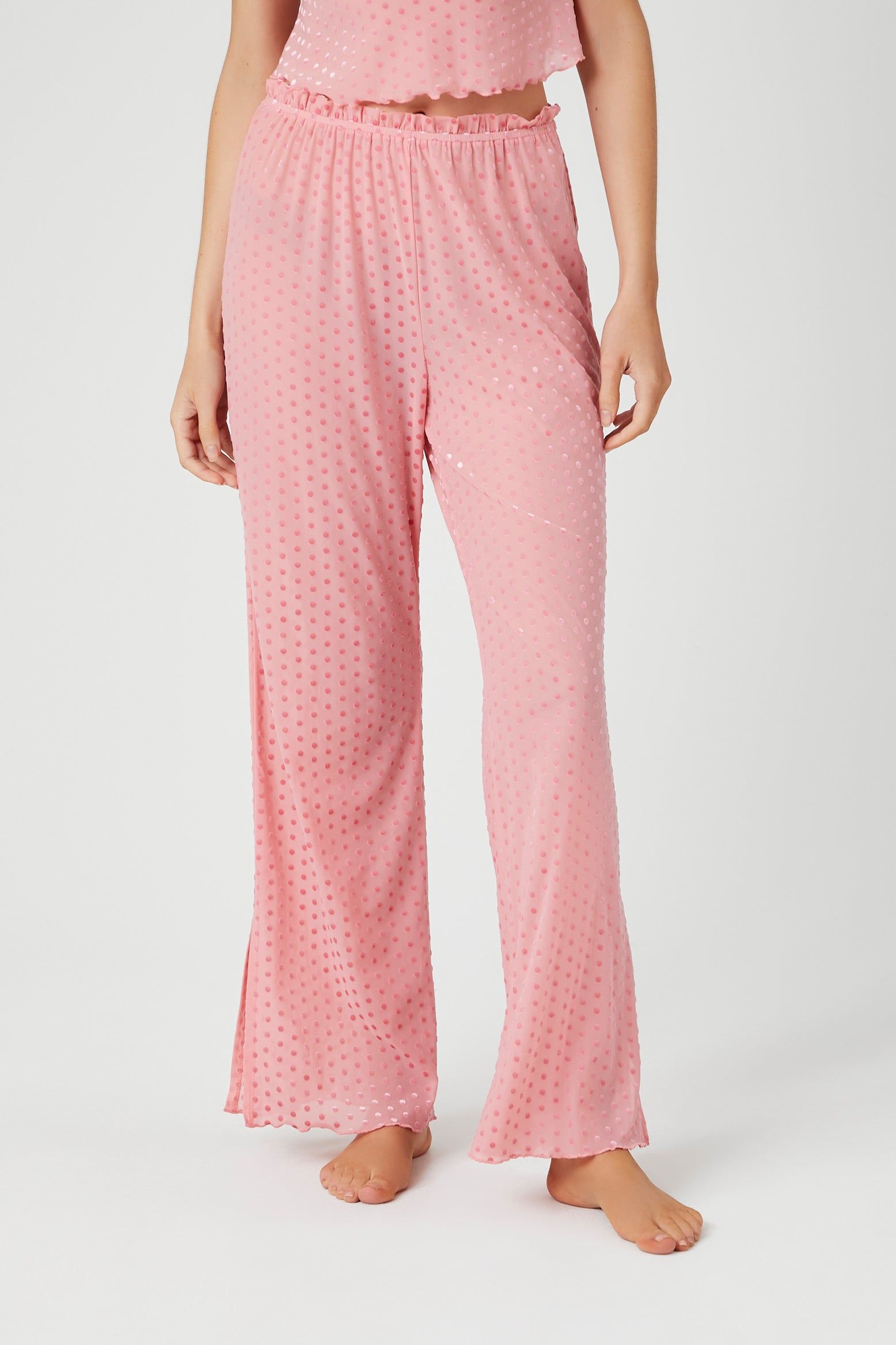 Pantalon de pyjama en velours à pois sold by Urban Planet product image thumbnail 2