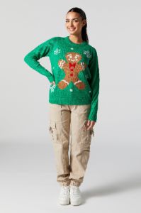 Chandail de Noël en tricot à imprimé Painn d'épice sold by Urban Planet