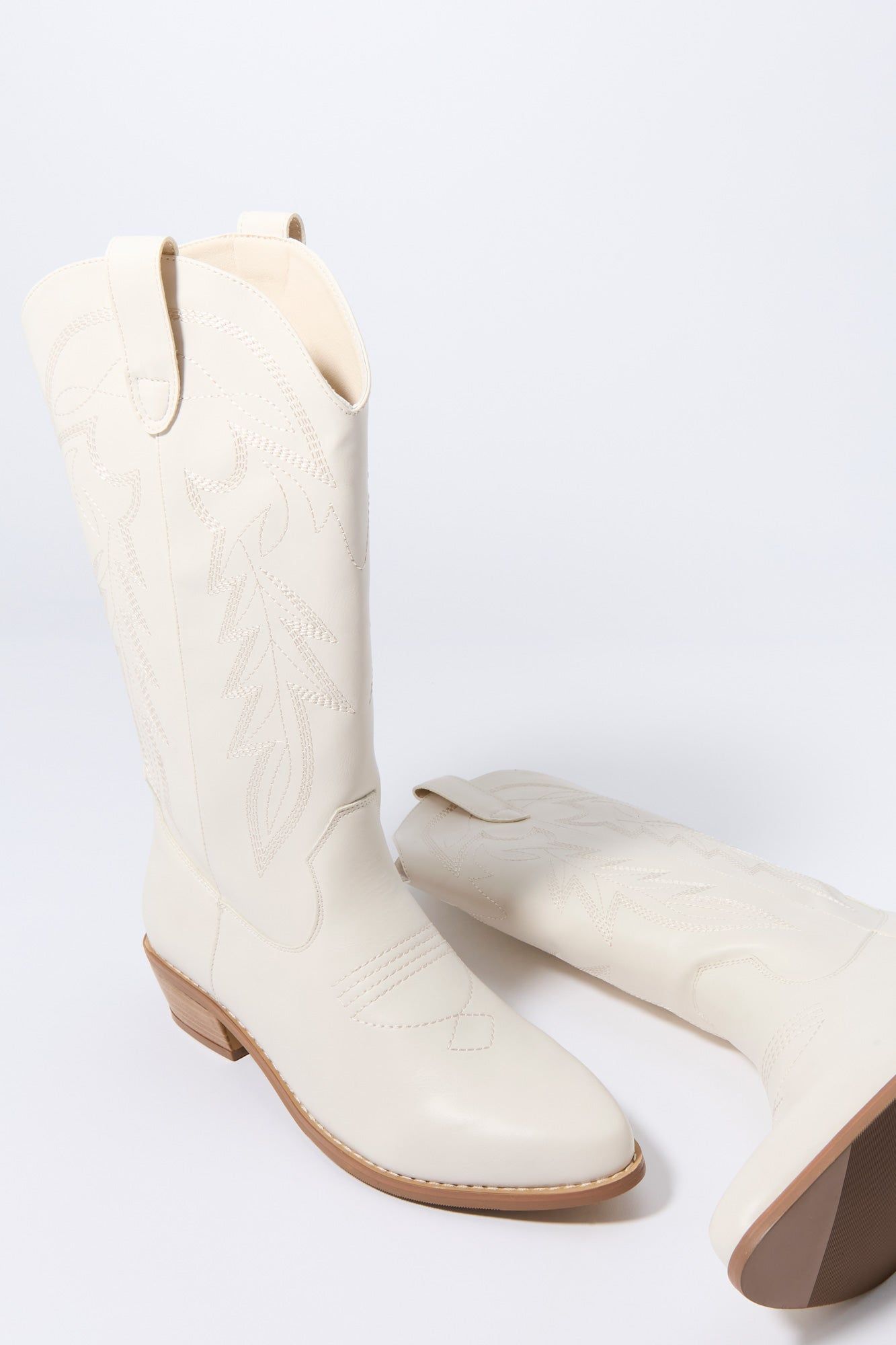 Faux Leather Tall Cowboy Boot sold by Urban Planet product image thumbnail 5