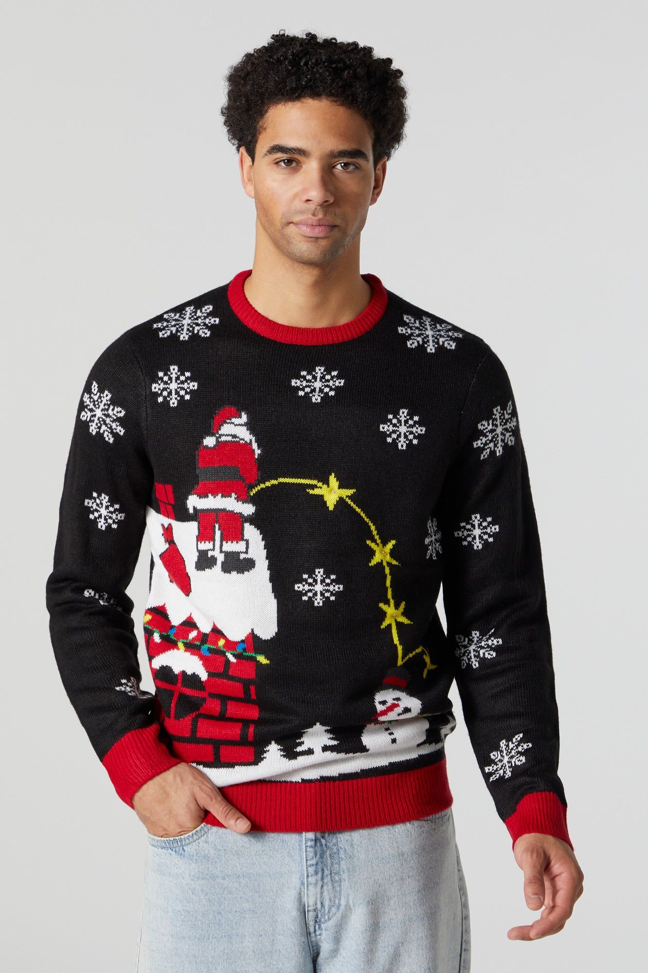 Chandail Hideux Noël à imprimé Naughty Santa sold by Urban Planet