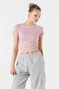 T-shirt ras du cou côtelé court sold by Urban Planet