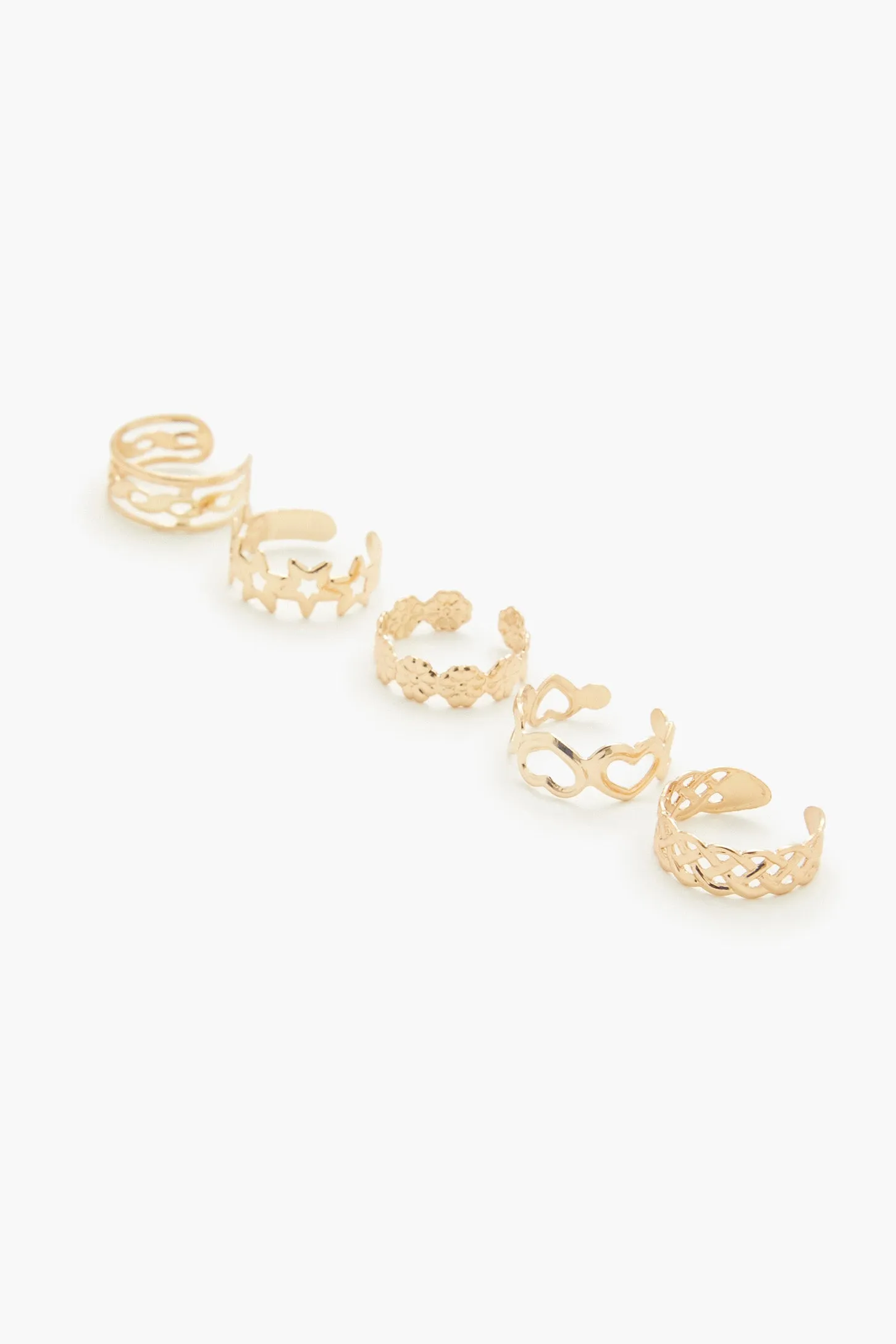 Cutout Cocktail Ring Set (5 Pcs) sold by Urban Planet product image thumbnail 2