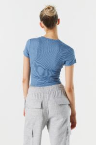 T-shirt ras du cou côtelé court sold by Urban Planet