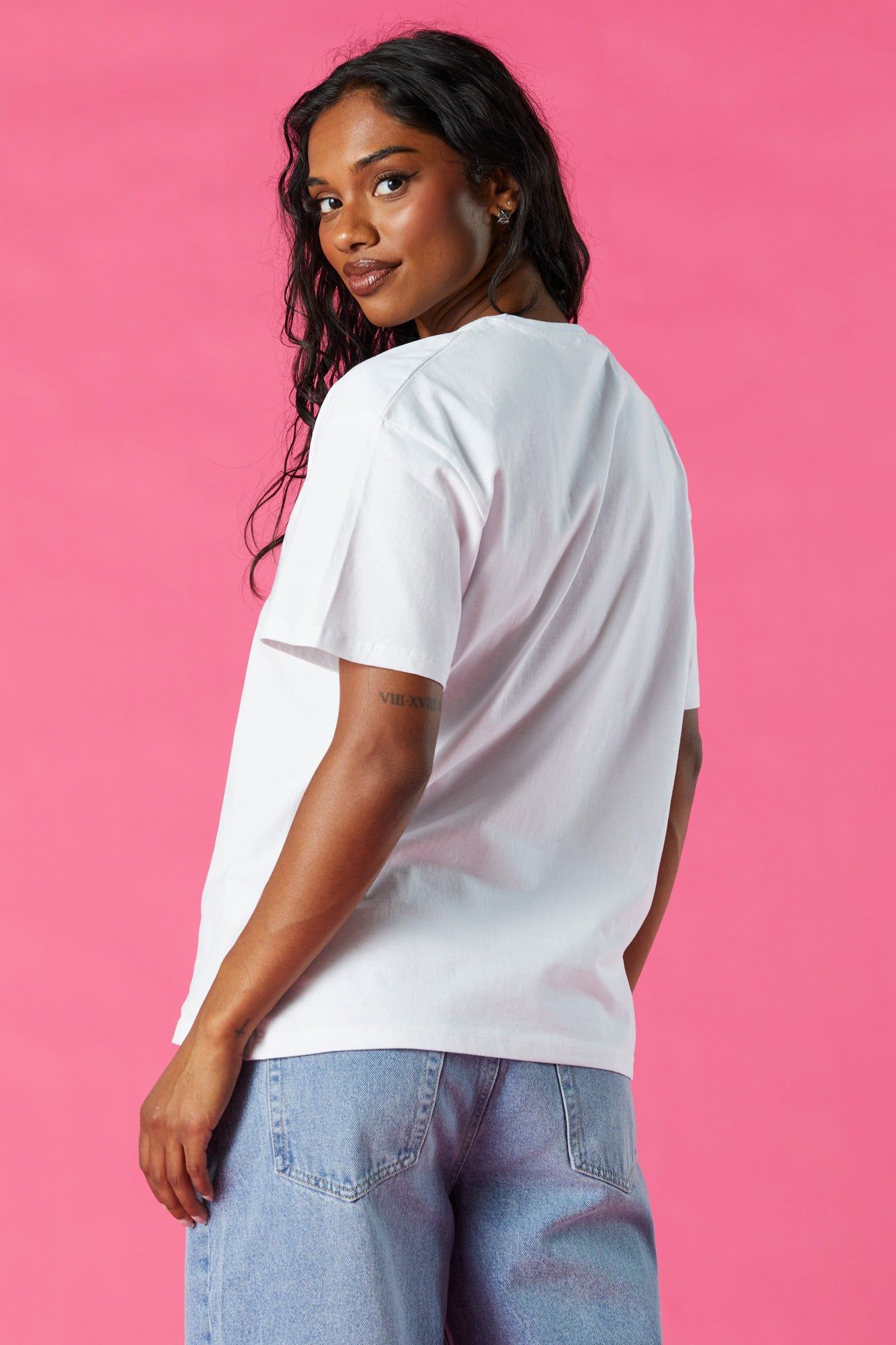 Barbie™ White Graphic Boyfriend T-Shirt sold by Urban Planet product image thumbnail 2