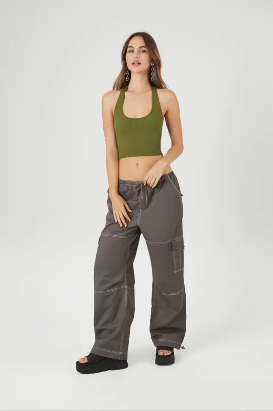 Pantalon cargo en popeline sold by Urban Planet