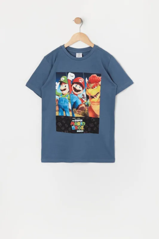 Boys Super Mario Bros Graphic T-Shirt sold by Urban Planet