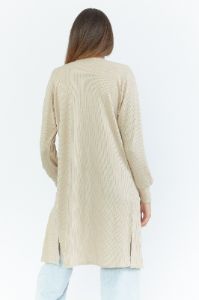 Cardigan long côtelé à manches lognues sold by Urban Planet