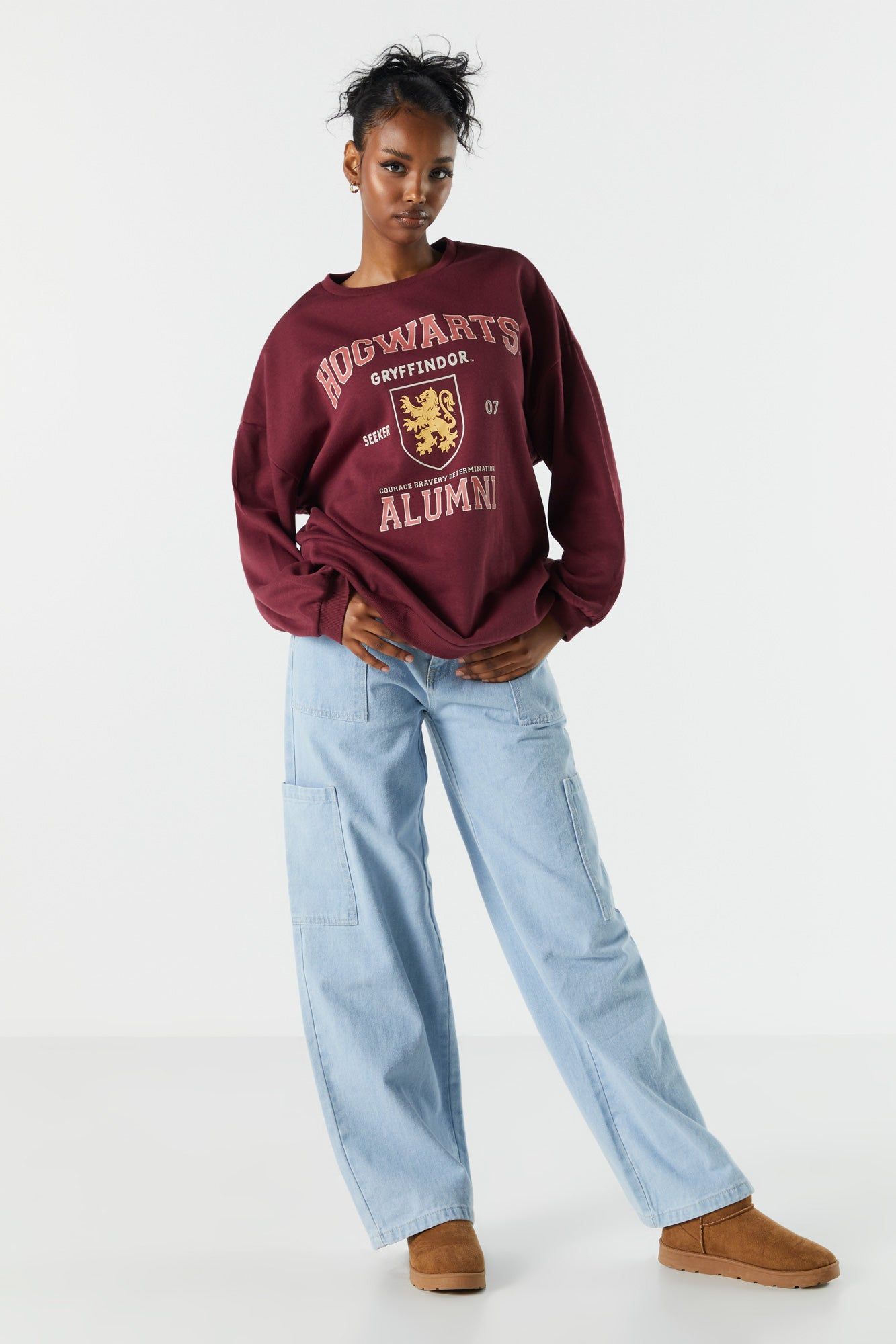Hogwarts Graphic Fleece Sweatshirt sold by Urban Planet product image thumbnail 3