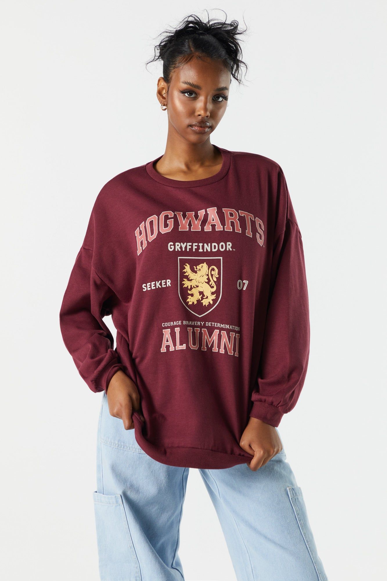 Hogwarts Graphic Fleece Sweatshirt sold by Urban Planet