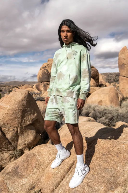 Pool Position Embroidered Tie Dye Hoodie sold by Urban Planet