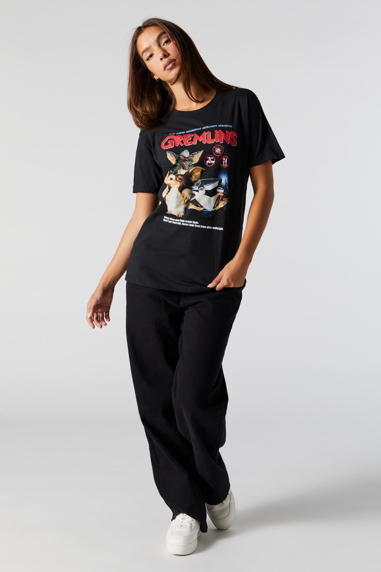 T-shirt de coupe garçonne à imprimé Gremlins sold by Urban Planet product image thumbnail 3