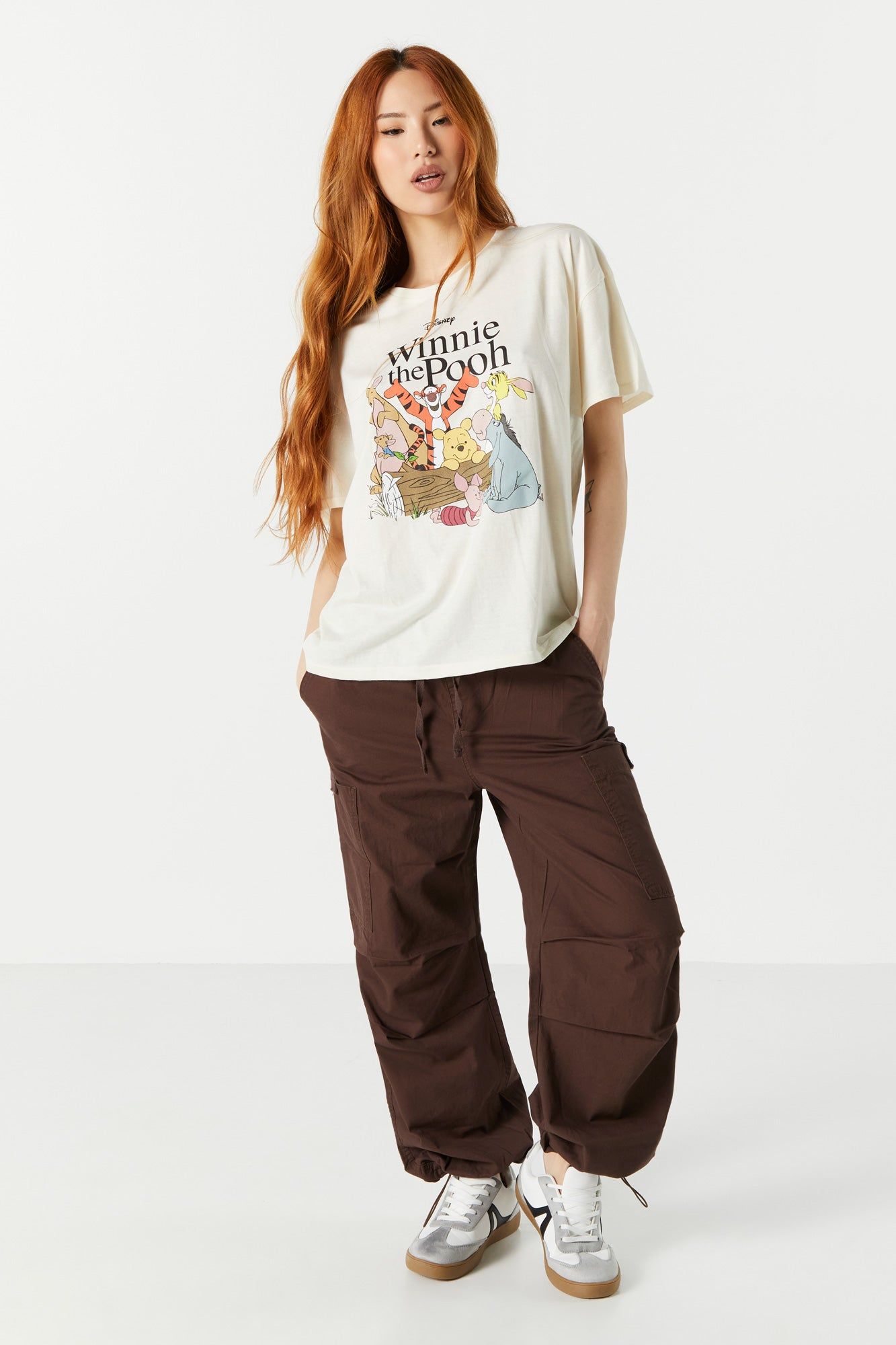 Pooh and Friends Graphic Boyfriend T-Shirt sold by Urban Planet product image thumbnail 3