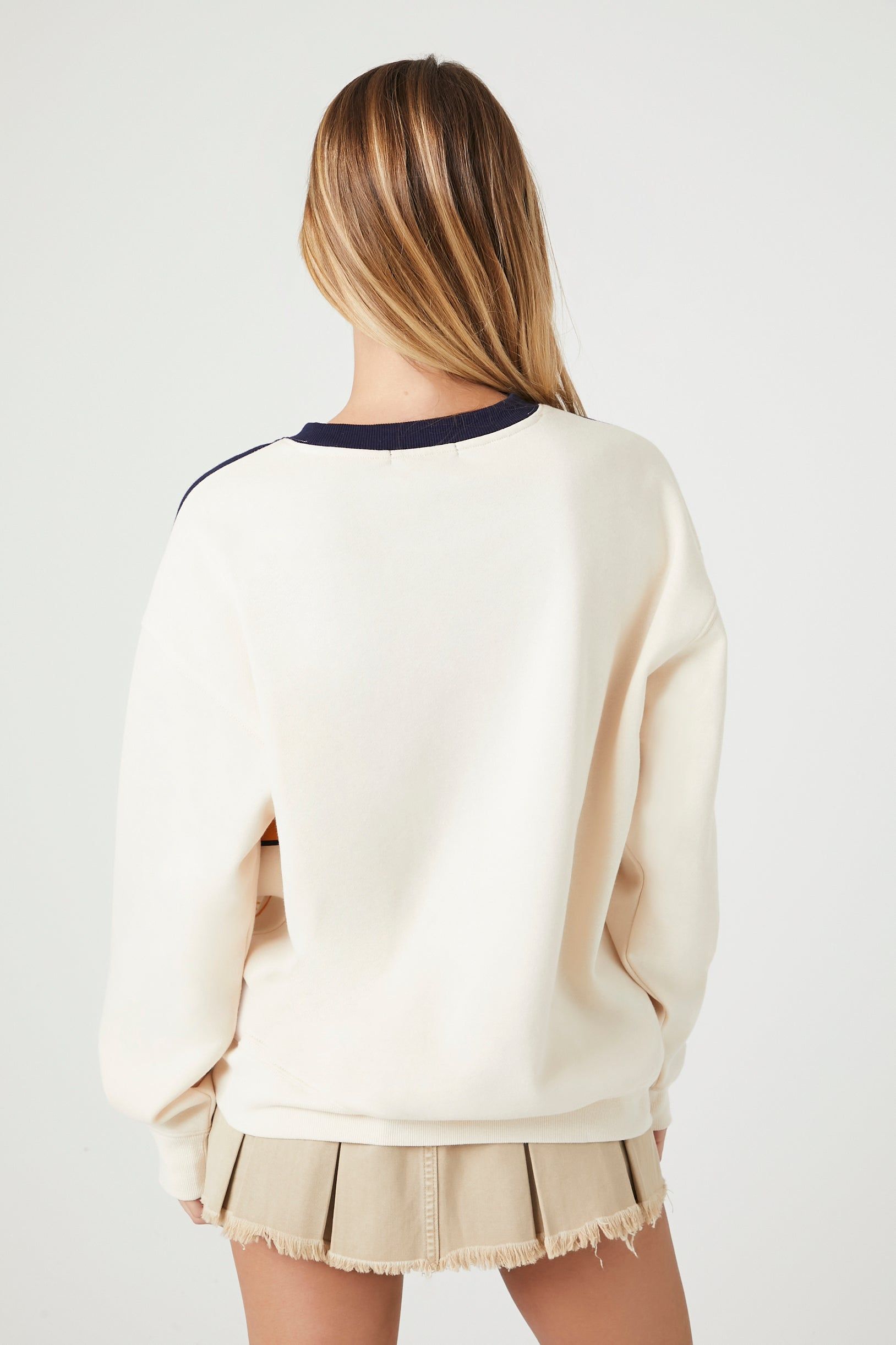 Colourblock Varsity Graphic Sweatshirt sold by Urban Planet product image thumbnail 3