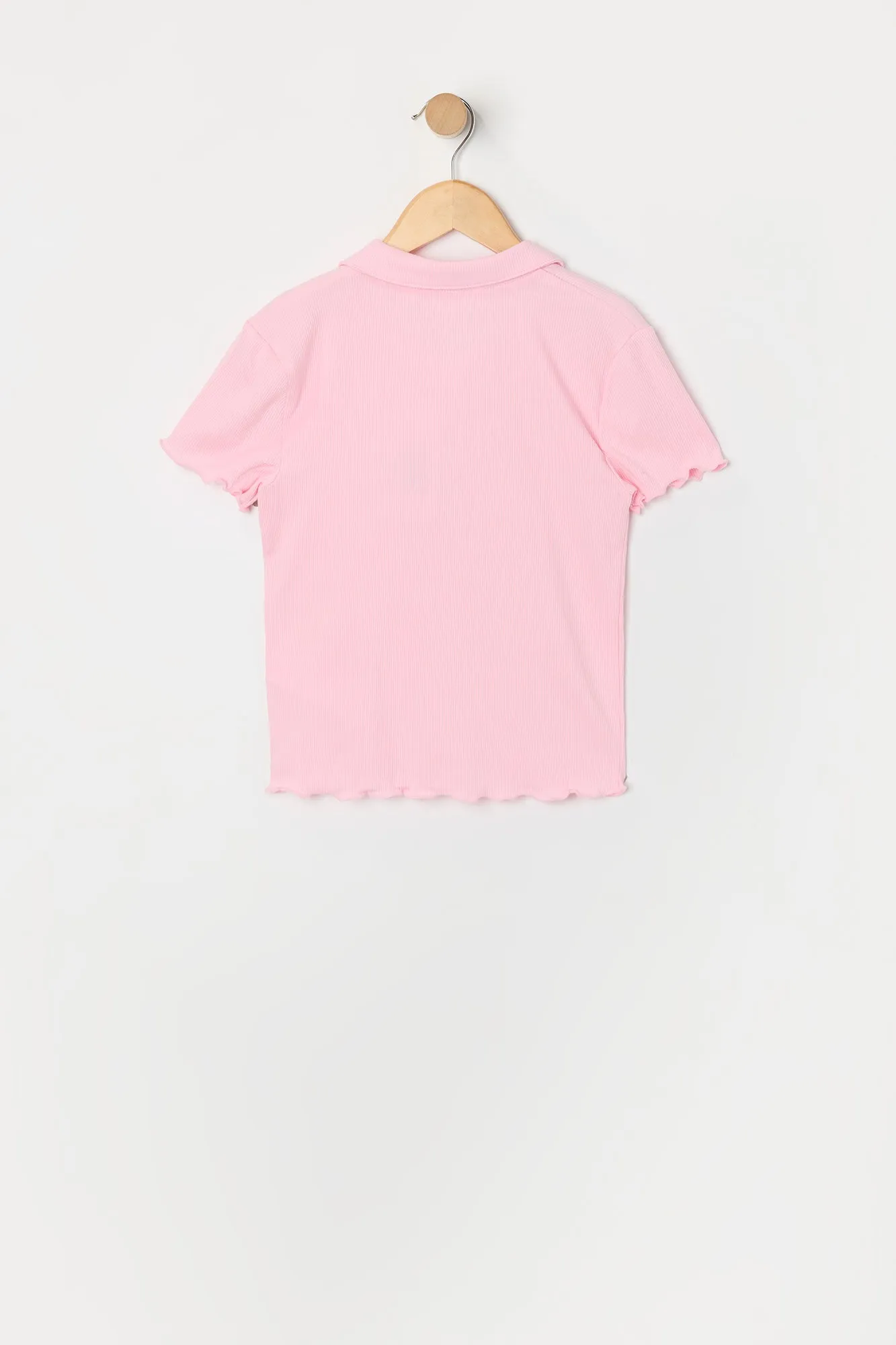 Polo côtelé avec liséré volanté pour fille sold by Urban Planet product image thumbnail 2