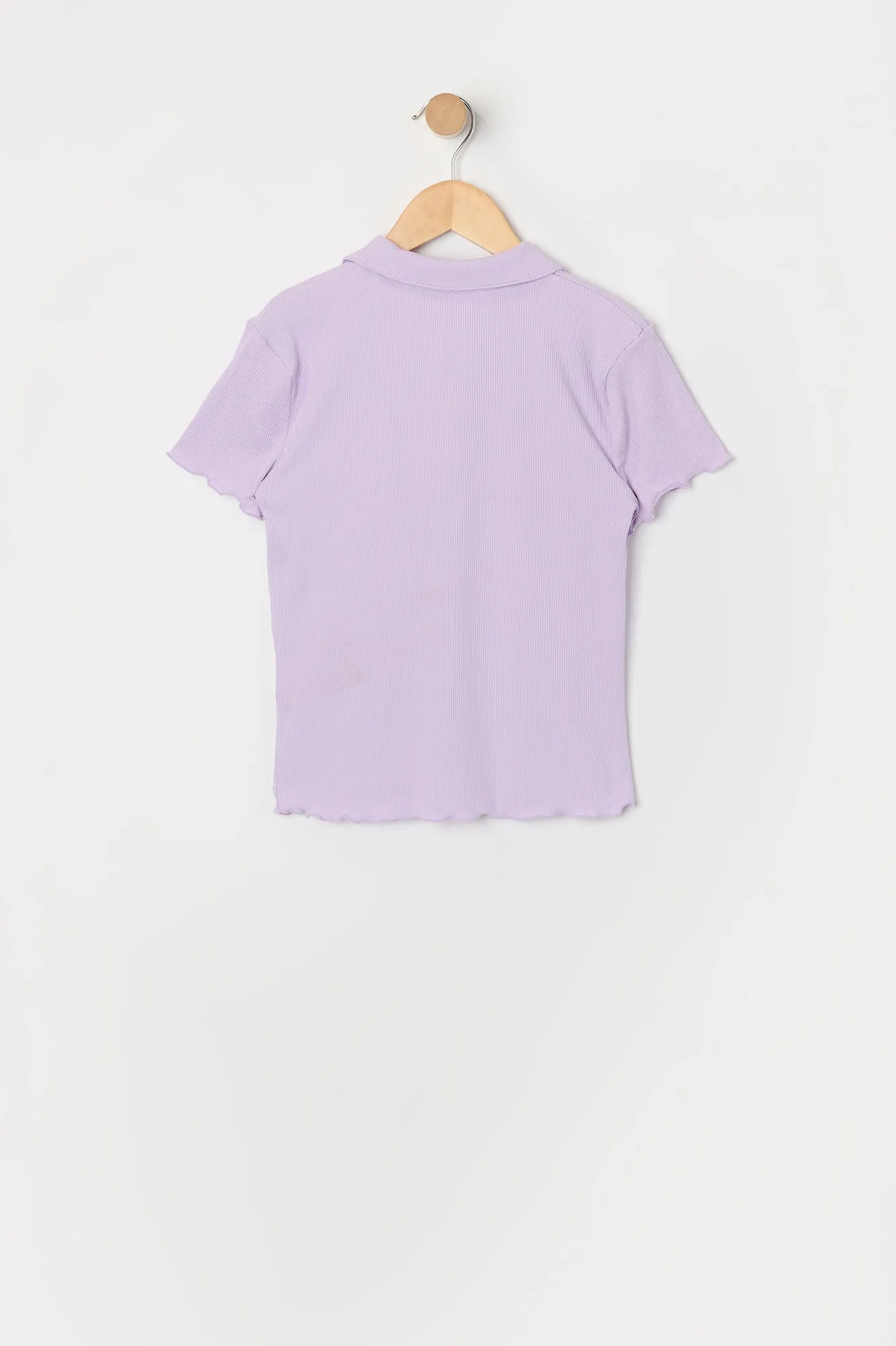 Polo côtelé avec liséré volanté pour fille sold by Urban Planet product image thumbnail 4