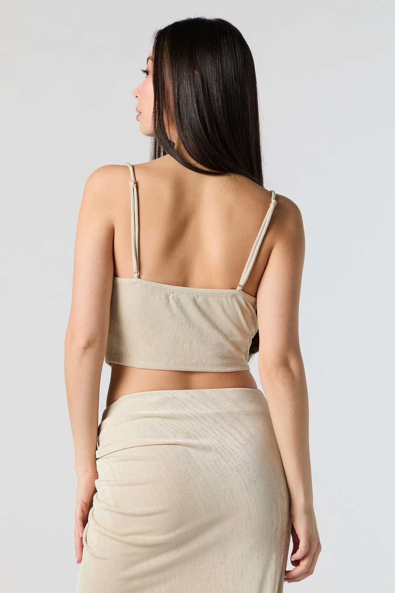Camisole courte à col châle sold by Urban Planet product image thumbnail 2