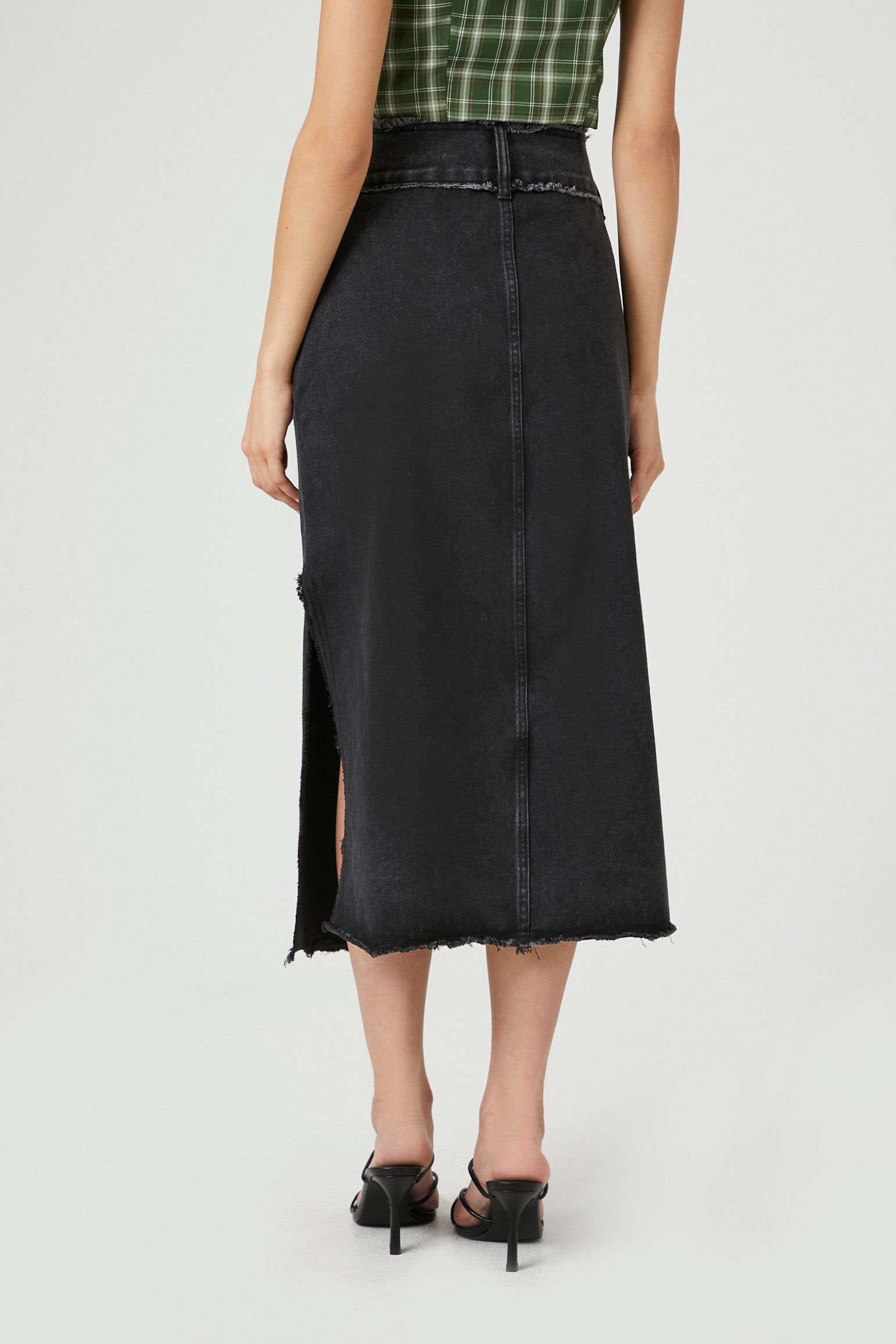 Frayed Slit Maxi Skirt sold by Urban Planet product image thumbnail 3