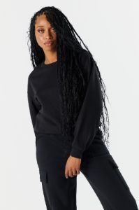 Chandail ras du cou surdimensionné en molleton sold by Urban Planet