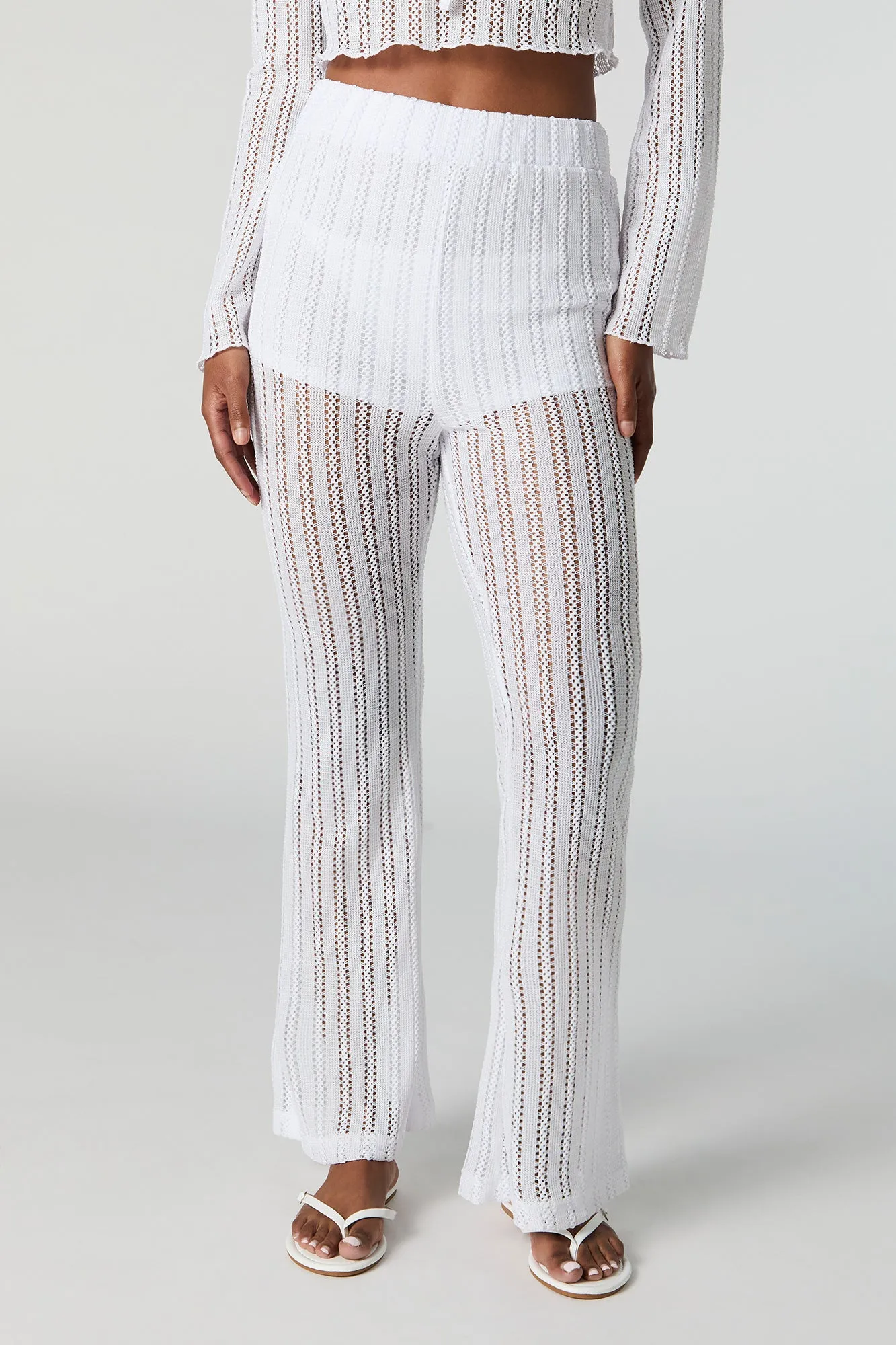 Pantalon couvre-maillot crocheté à jambe évasée sold by Urban Planet product image thumbnail 2