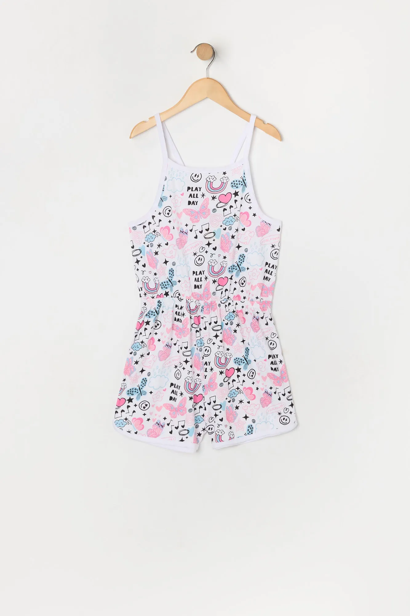 Combi-short à imprimé Arc-en-ciel avec ourlet arrondi pour fille sold by Urban Planet