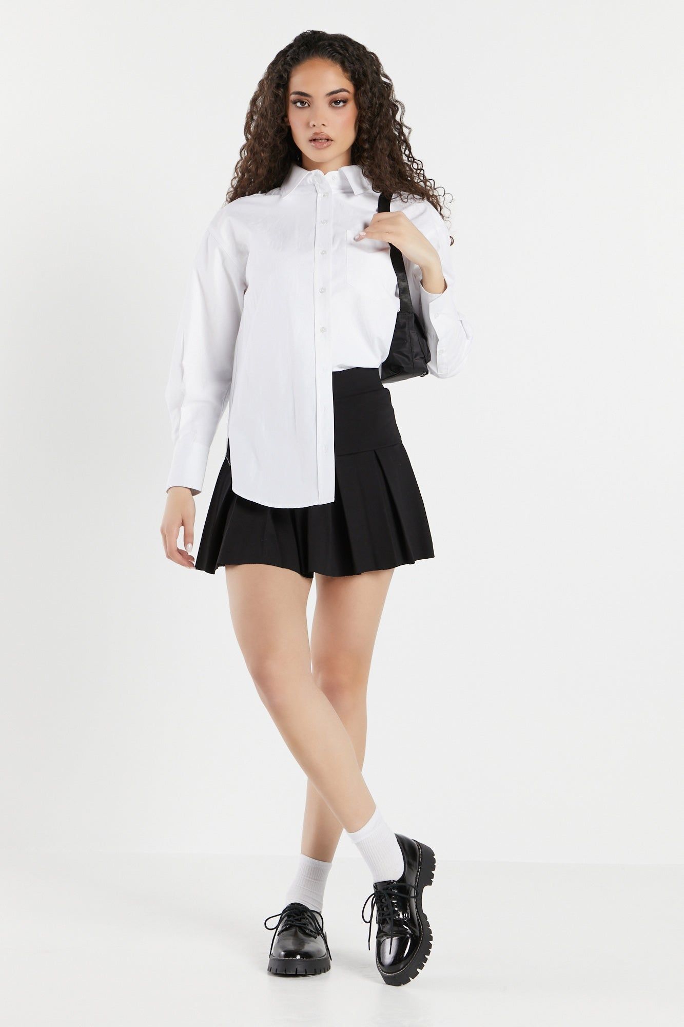 Flare Pleated Skort sold by Urban Planet product image thumbnail 4