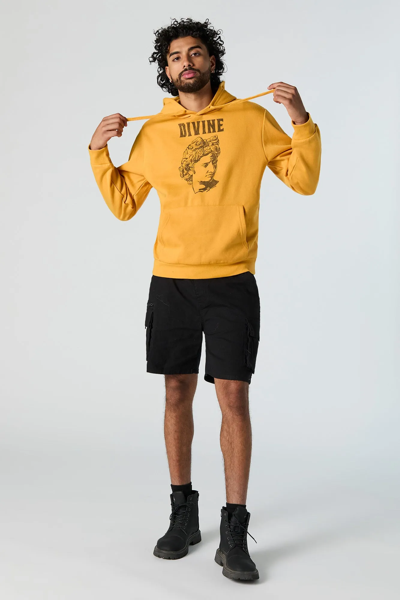 Divine Graphic Fleece Hoodie sold by Urban Planet product image thumbnail 3