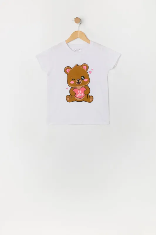 T-shirt à imprimé Valentines Be Mine pour fille sold by Urban Planet