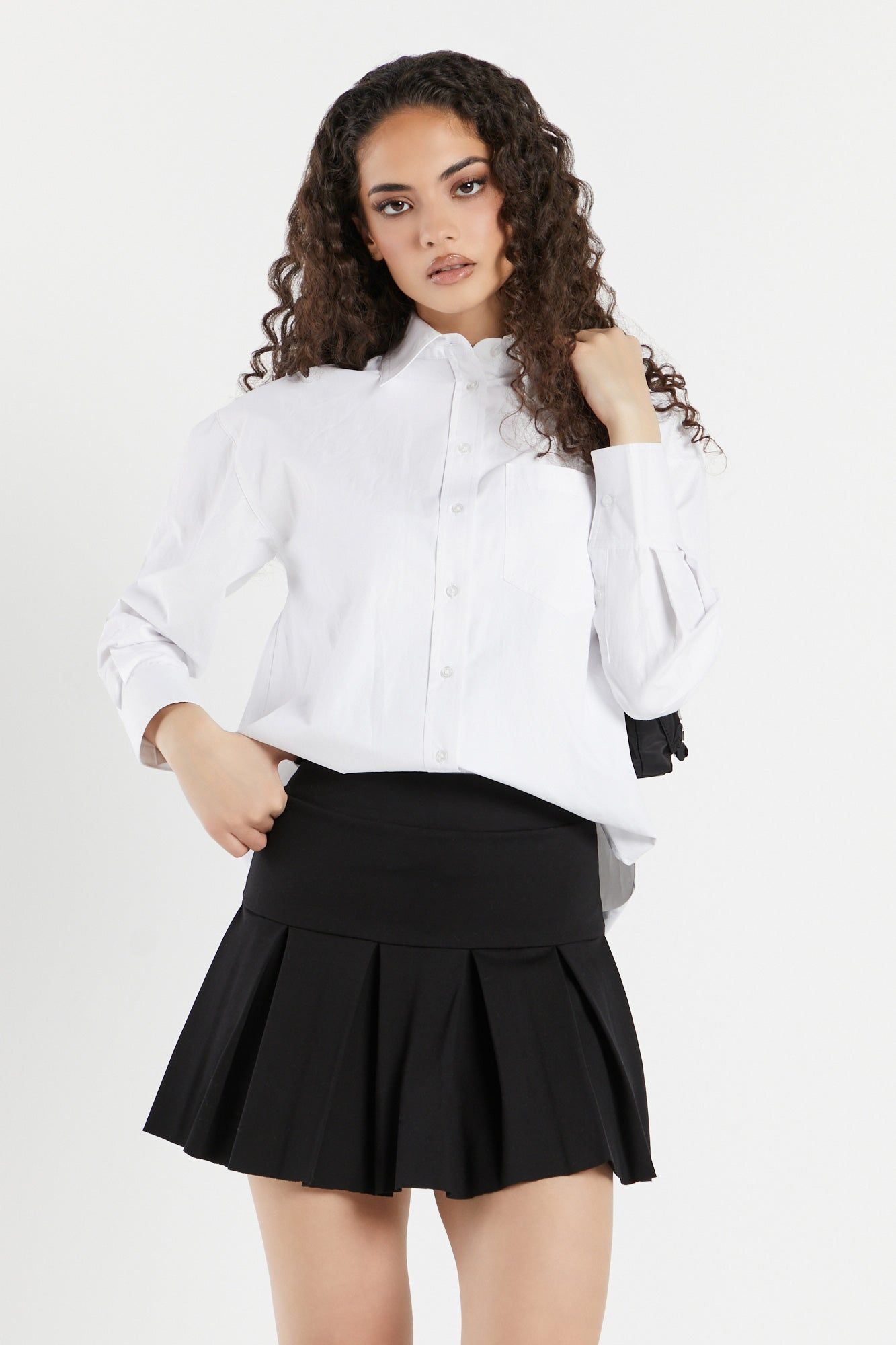 Flare Pleated Skort sold by Urban Planet