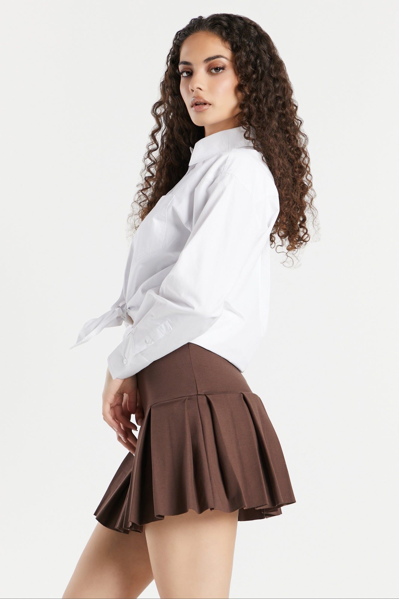 Flare Pleated Skort sold by Urban Planet product image thumbnail 7