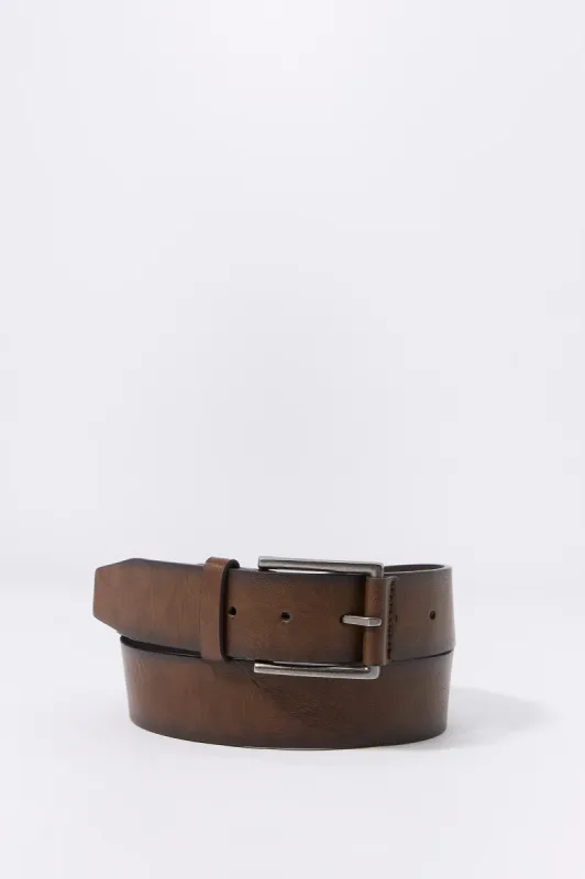 Brown Faux Leather Belt sold by Urban Planet