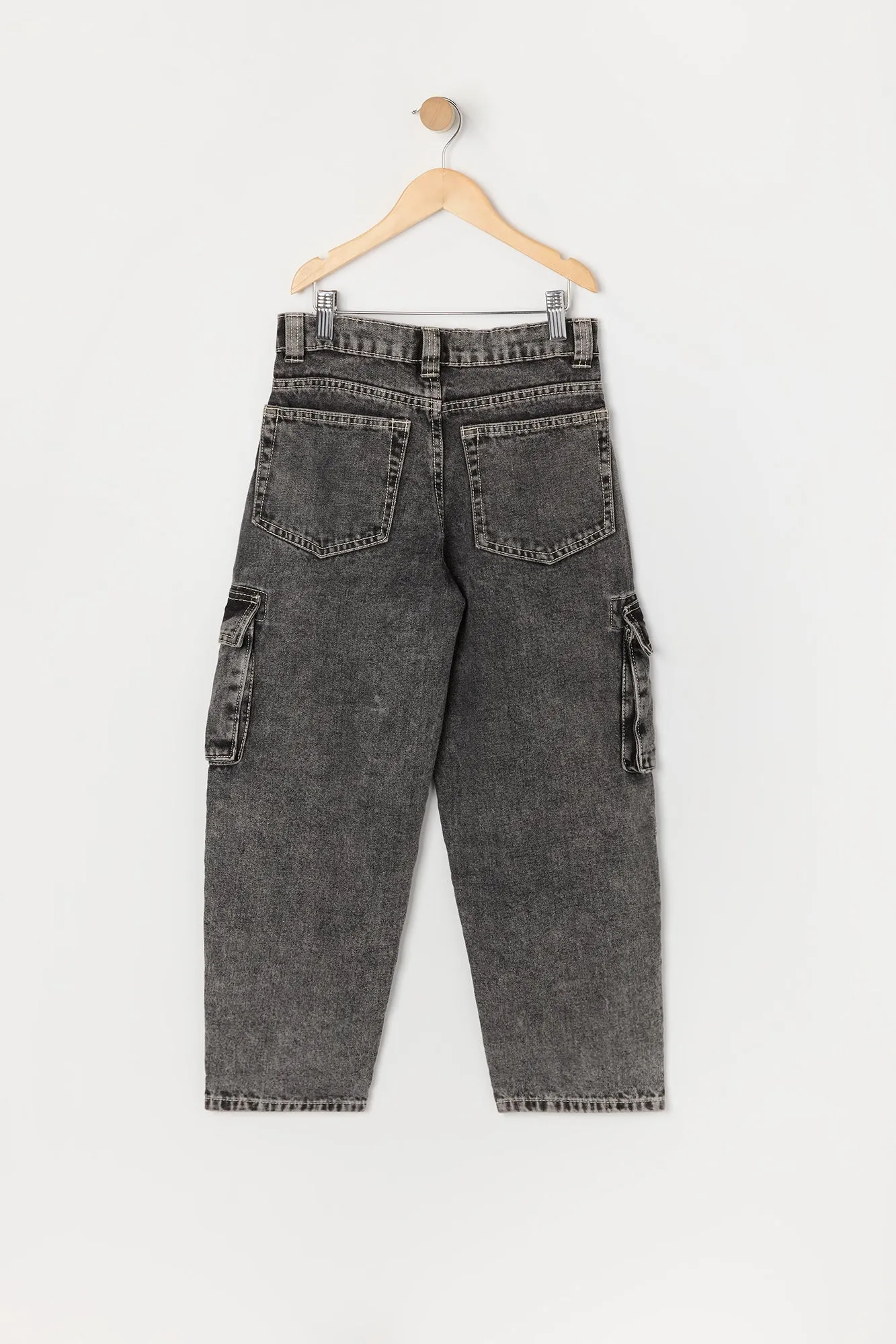 Boys Multi Pocket Straight Leg Cargo Jean sold by Urban Planet product image thumbnail 2