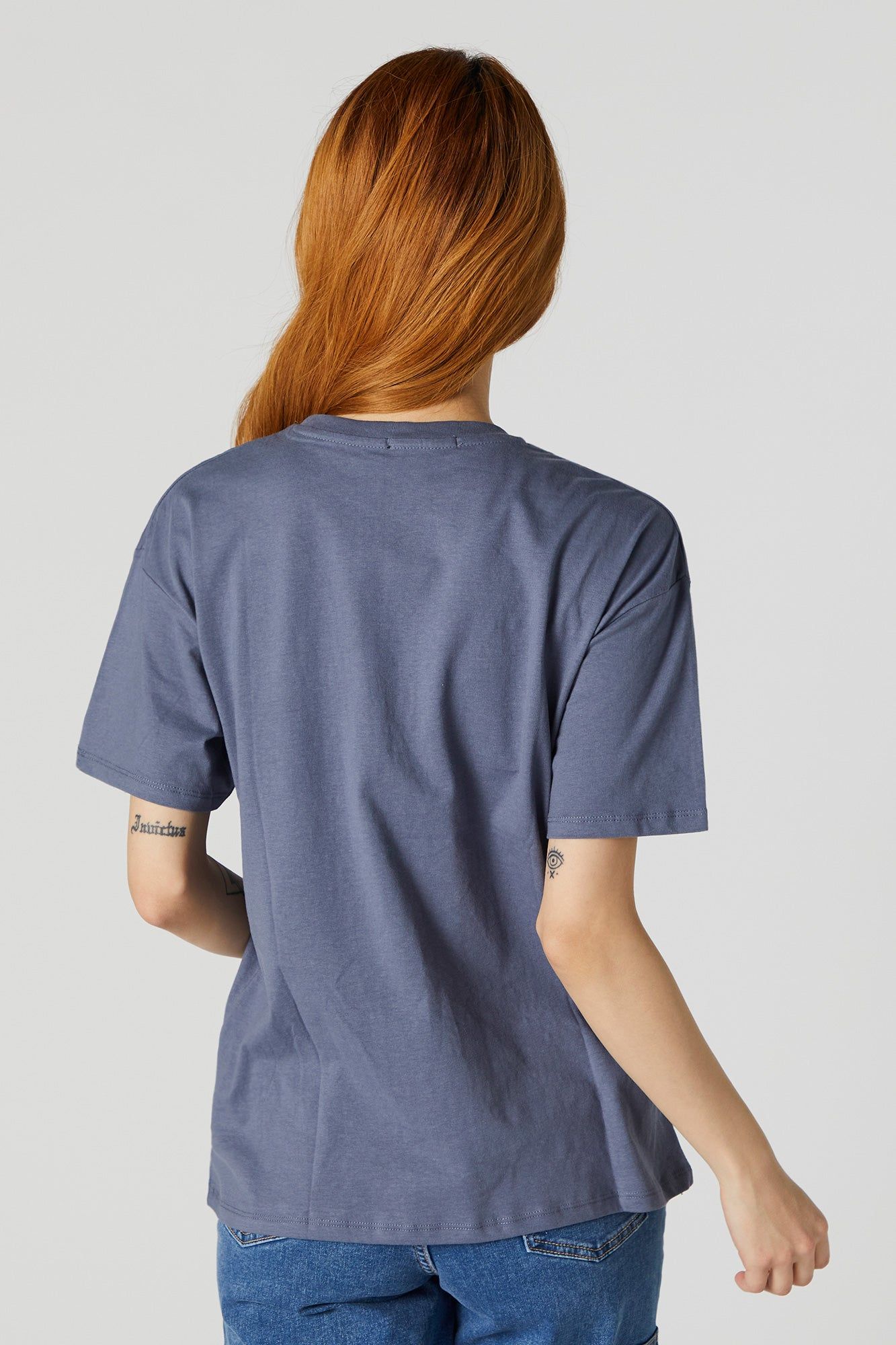 Inhale Courage Exhale Fear Graphic Boyfriend T-Shirt sold by Urban Planet product image thumbnail 4