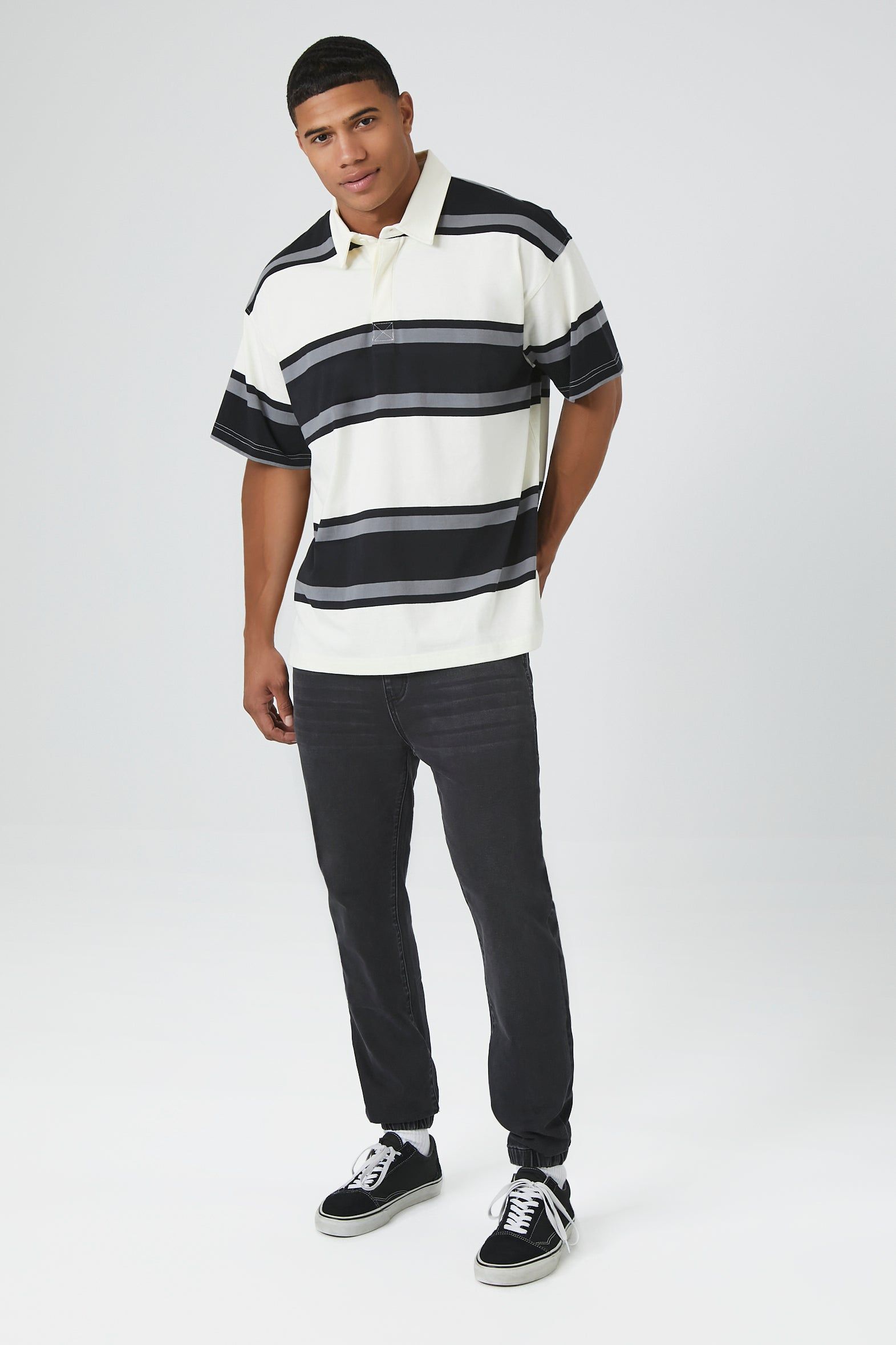 Jogger mince en denim à taille coulissante sold by Urban Planet product image thumbnail 3