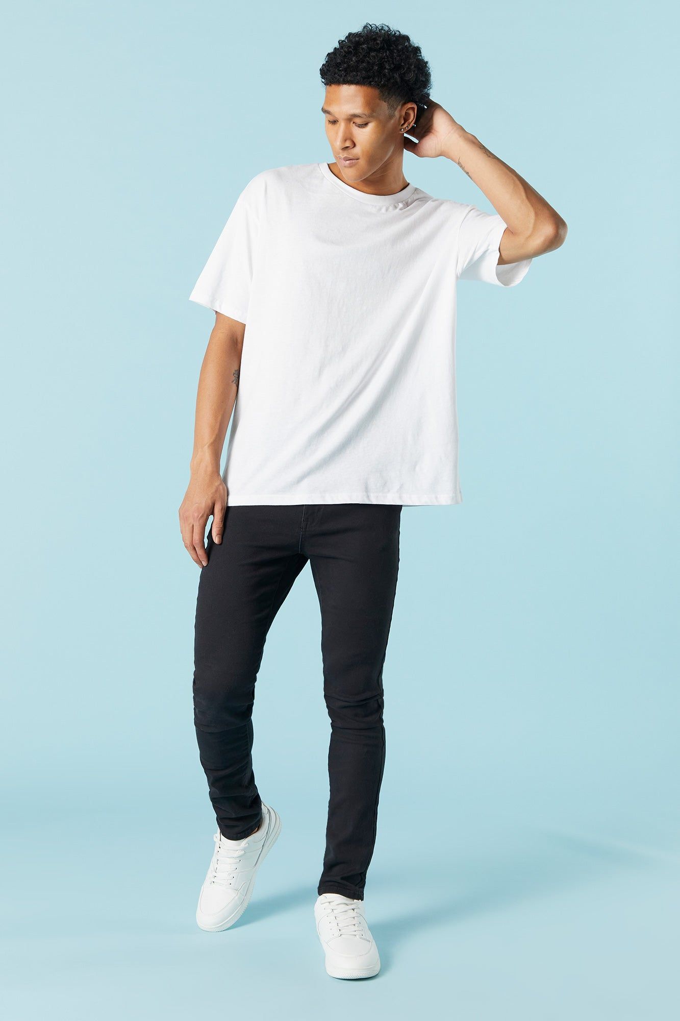 Black Wash Denim Skinniest Jean sold by Urban Planet product image thumbnail 2