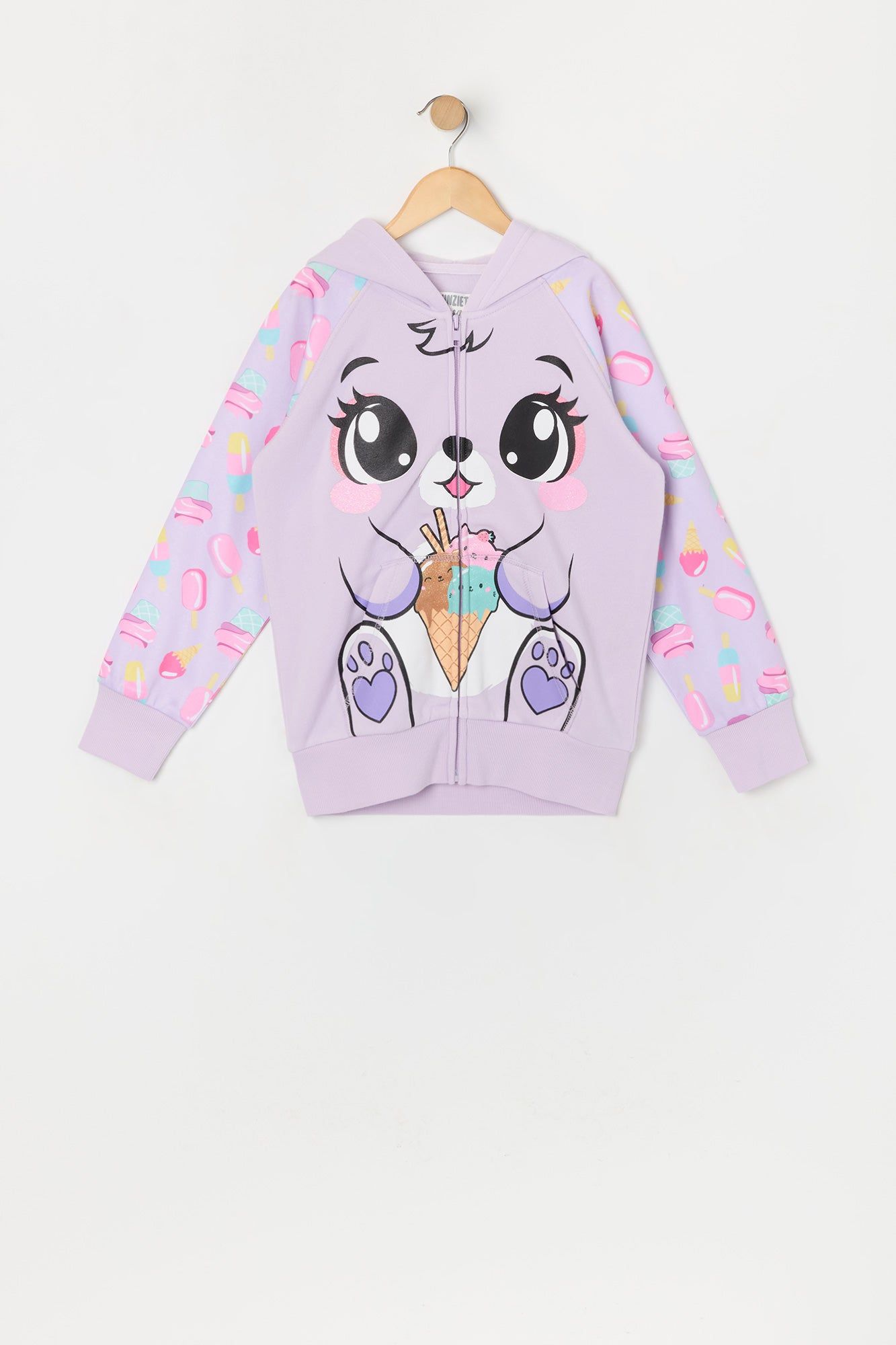 Girls Ice Cream Bunny Character Hoodie sold by Urban Planet product image thumbnail 2