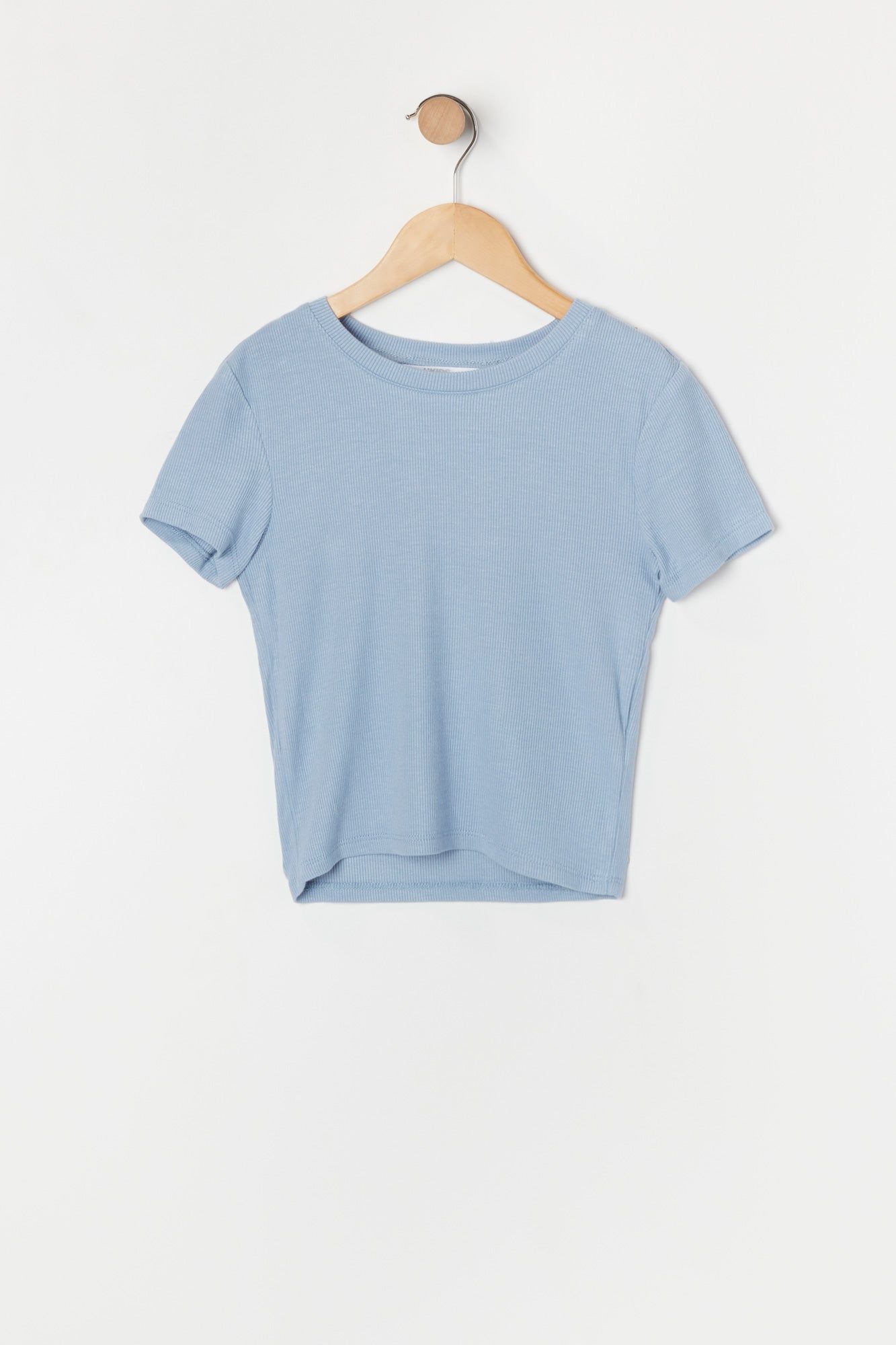 T-shirt ras du cou côtelé ultracourt pour fille sold by Urban Planet product image thumbnail 7