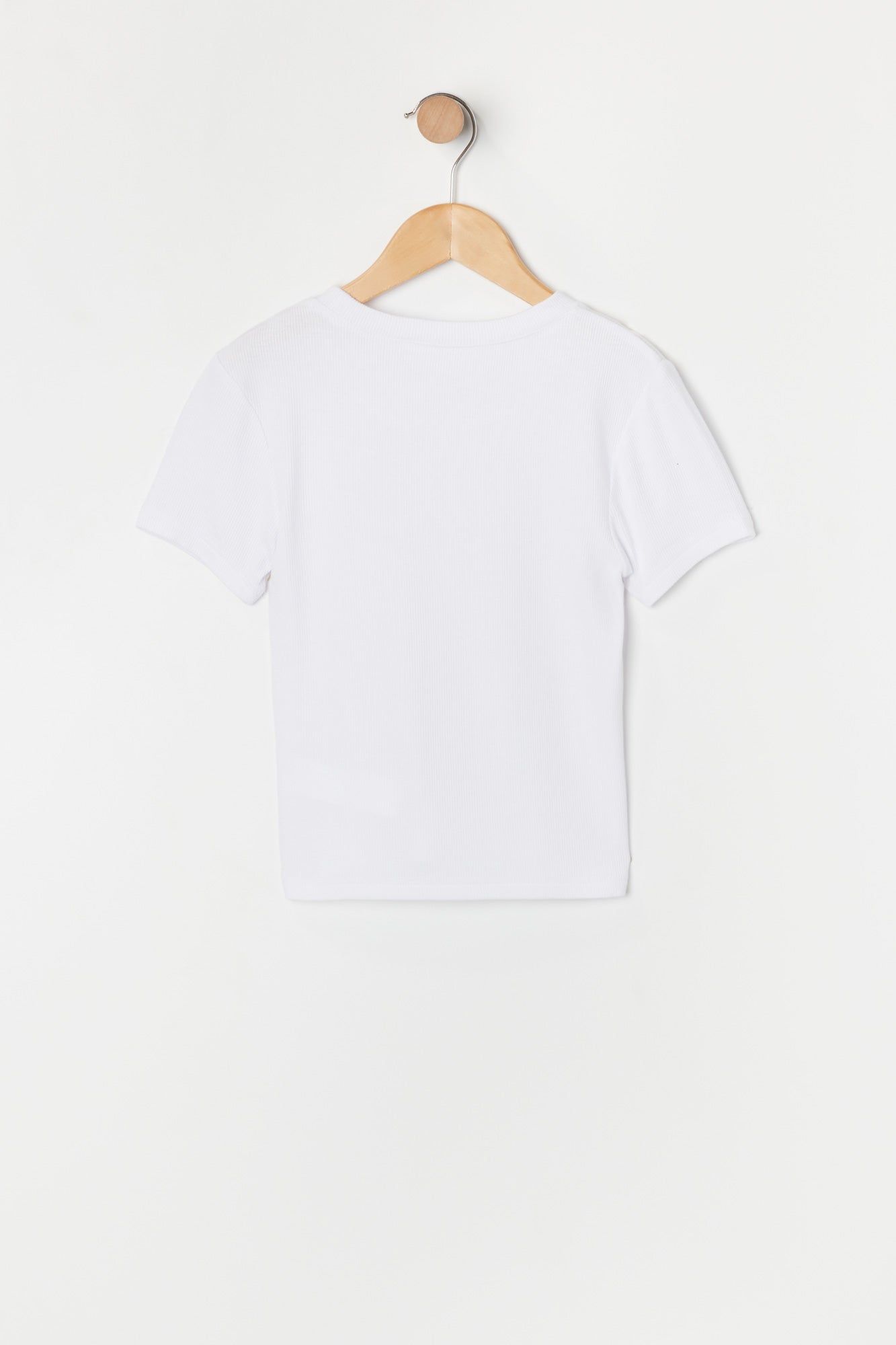 T-shirt ras du cou côtelé ultracourt pour fille sold by Urban Planet product image thumbnail 6