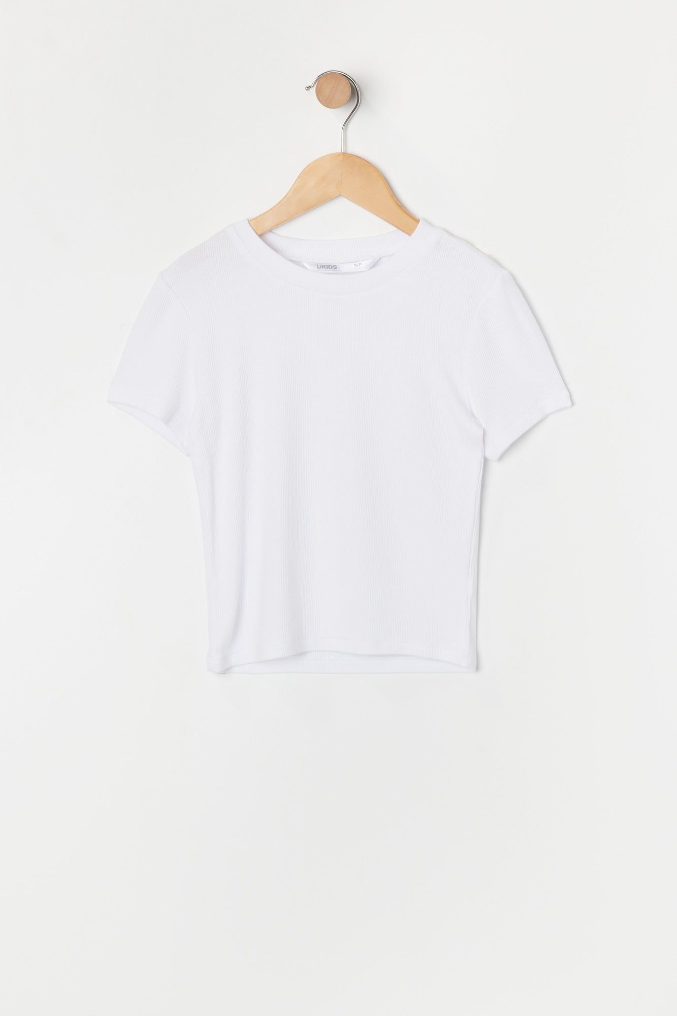 T-shirt ras du cou côtelé ultracourt pour fille sold by Urban Planet product image thumbnail 5