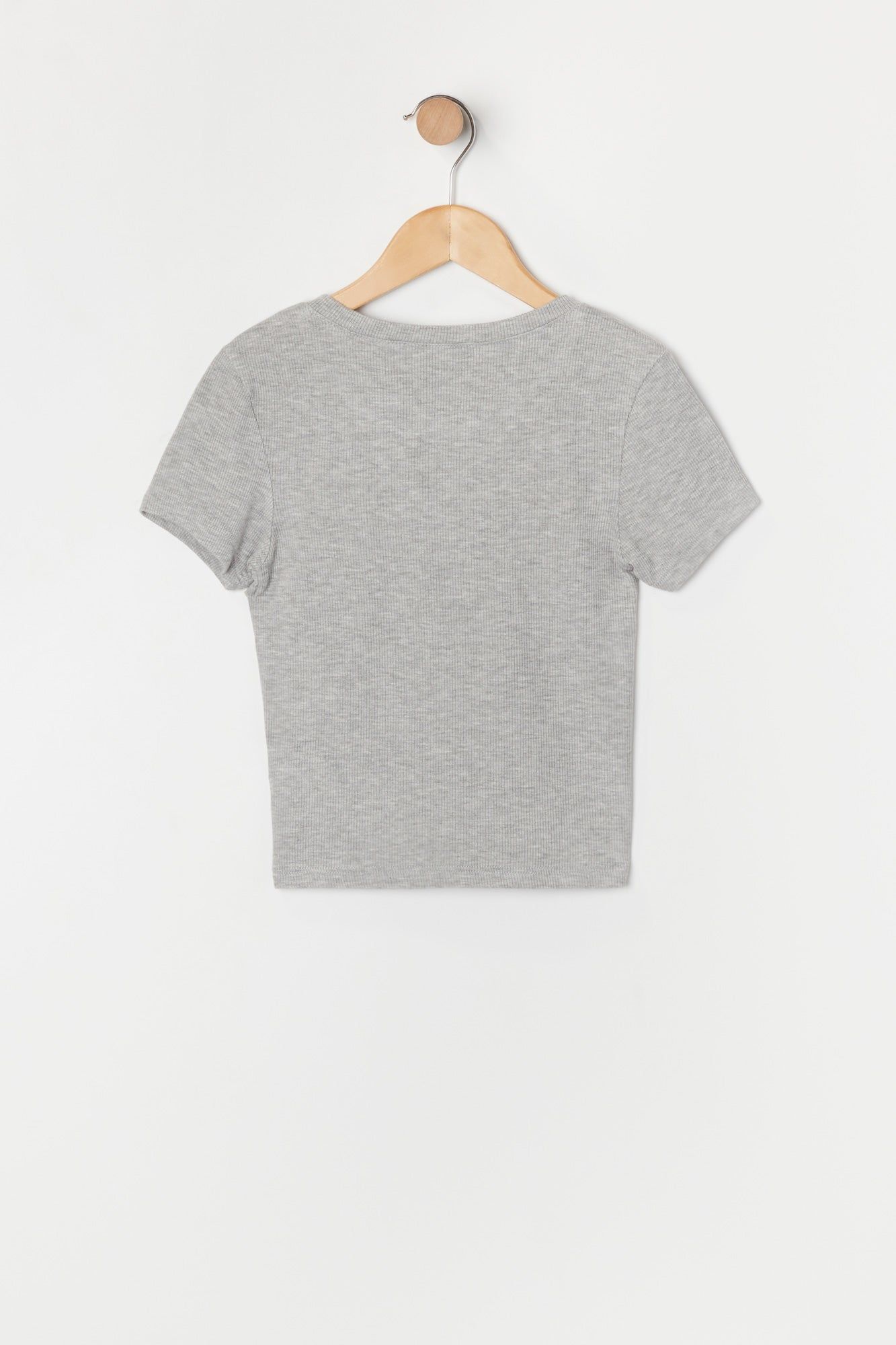 T-shirt ras du cou côtelé ultracourt pour fille sold by Urban Planet product image thumbnail 4