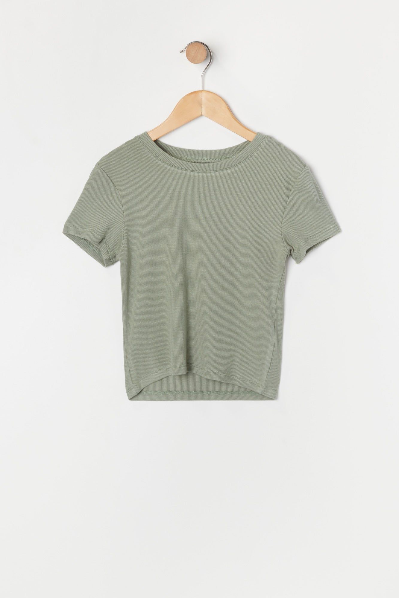 T-shirt ras du cou côtelé ultracourt pour fille sold by Urban Planet product image thumbnail 9