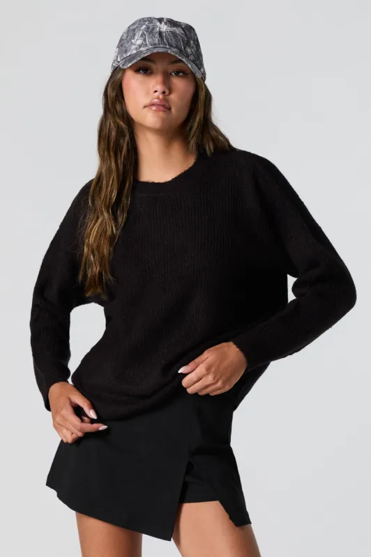 Mossy Ribbed Knit Sweater sold by Urban Planet