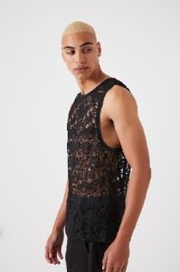 Sheer Lace Tank Top sold by Urban Planet
