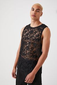 Sheer Lace Tank Top sold by Urban Planet