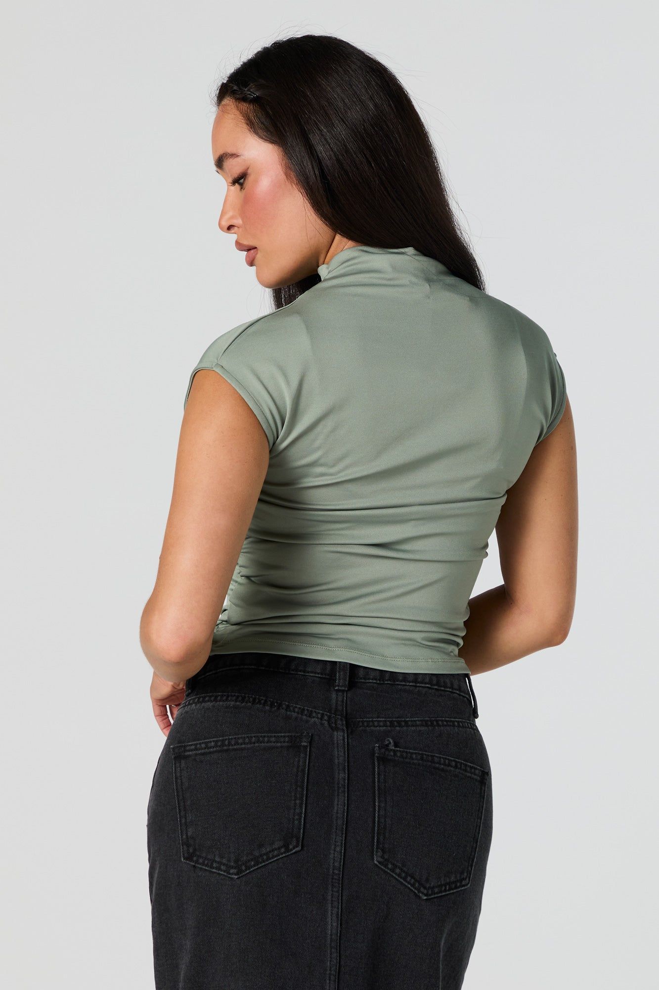 Contour Mock Neck Top sold by Urban Planet product image thumbnail 2